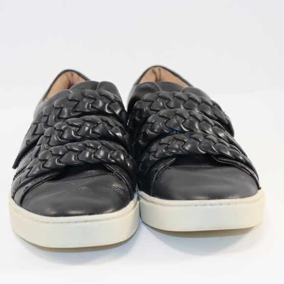 Ariat Womens Ivy Black Braided Leather Slip On Sneakers Size 8.5 Casual Comfort - Picture 3 of 6